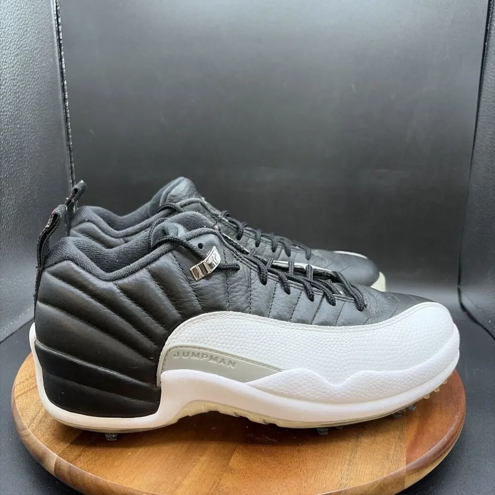 Nike Air Jordan 12 Low Golf Playoffs 2022 Mens Size 8.5 Golf Shoes DH4120-010